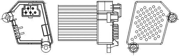 Régulateur, pulseur d'air habitacle MAHLE Aftermarket ref. ABR 33 000S