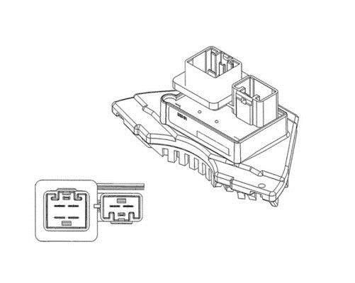 Régulateur, pulseur d'air habitacle (Élément de commande, chauffage/ventilation) MAHLE Aftermarket ref. ABR 35 000P