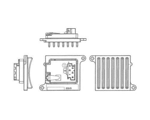 Régulateur, pulseur d'air habitacle (Élément de commande, chauffage/ventilation) MAHLE Aftermarket ref. ABR 36 000P