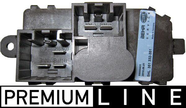 Régulateur, pulseur d'air habitacle (Élément de commande, chauffage/ventilation) MAHLE Aftermarket ref. ABR 96 000P