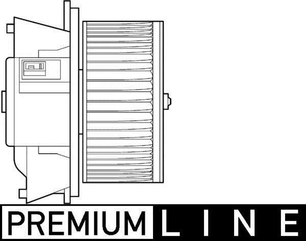 Pulseur d'air habitacle (Ventilateur habitacle) MAHLE Aftermarket ref. AB 107 000P
