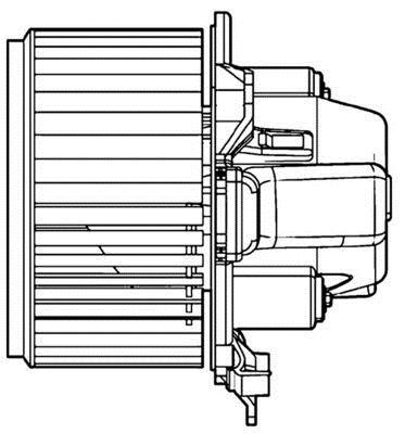Pulseur d'air habitacle (Ventilateur habitacle) MAHLE Aftermarket ref. AB 108 000P