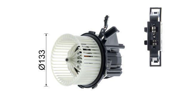 Pulseur d'air habitacle (Ventilateur habitacle) MAHLE Aftermarket ref. AB 114 000P