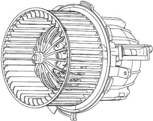 Pulseur d'air habitacle (Ventilateur habitacle) MAHLE Aftermarket ref. AB 115 000P