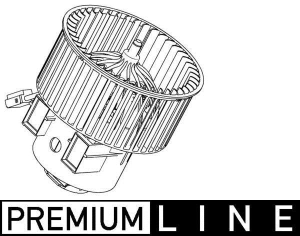 Pulseur d'air habitacle (Ventilateur habitacle) MAHLE Aftermarket ref. AB 116 000P