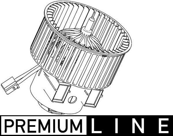 Pulseur d'air habitacle (Ventilateur habitacle) MAHLE Aftermarket ref. AB 117 000P