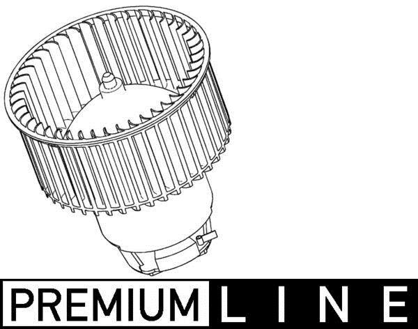 Pulseur d'air habitacle (Ventilateur habitacle) MAHLE Aftermarket AB 118 000P