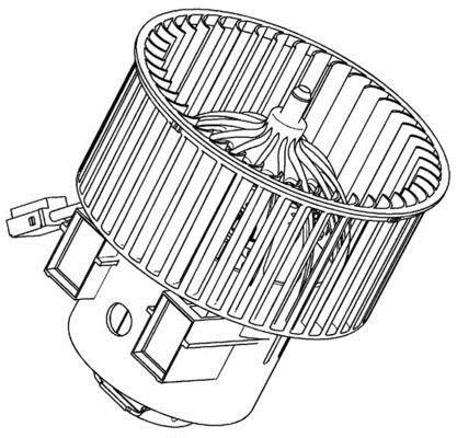 Pulseur d'air habitacle (Ventilateur habitacle) MAHLE Aftermarket ref. AB 120 000P