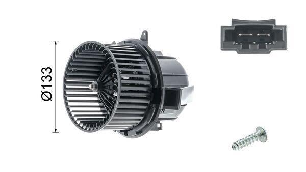 Pulseur d'air habitacle (Ventilateur habitacle) MAHLE Aftermarket ref. AB 123 000P