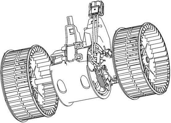 Pulseur d'air habitacle (Ventilateur habitacle) MAHLE Aftermarket ref. AB 133 000P