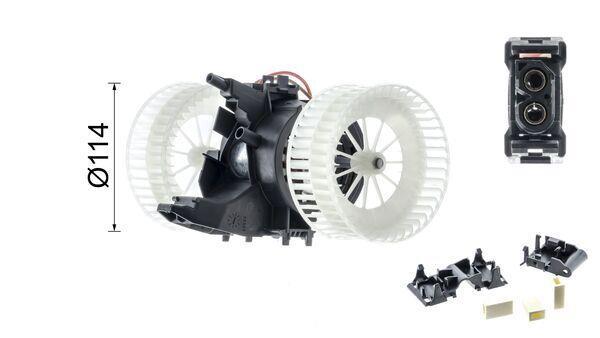 Pulseur d'air habitacle (Ventilateur habitacle) MAHLE Aftermarket ref. AB 133 000P