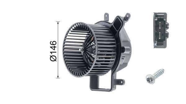 Pulseur d'air habitacle (Ventilateur habitacle) MAHLE Aftermarket ref. AB 137 000P