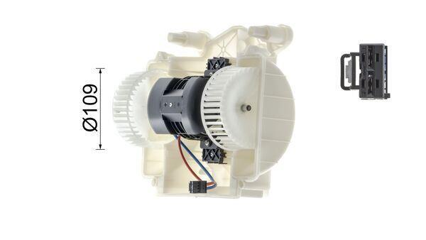 Pulseur d'air habitacle (Ventilateur habitacle) MAHLE Aftermarket ref. AB 139 000P
