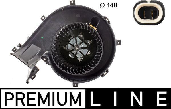 Pulseur d'air habitacle (Ventilateur habitacle) MAHLE Aftermarket ref. AB 163 000P