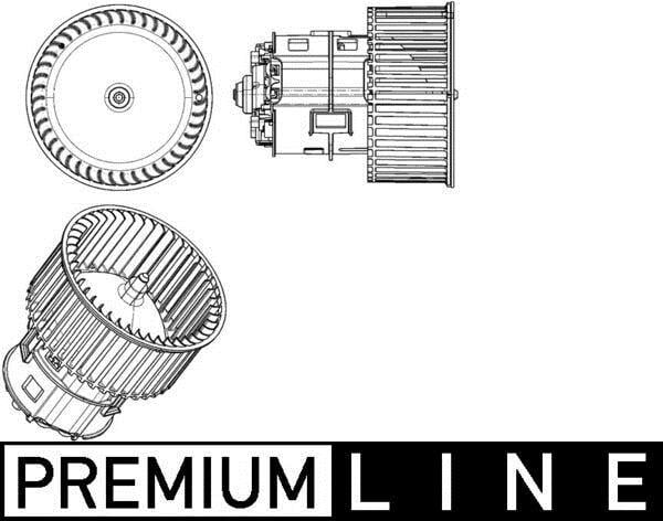Pulseur d'air habitacle (Ventilateur habitacle) MAHLE Aftermarket ref. AB 182 000P