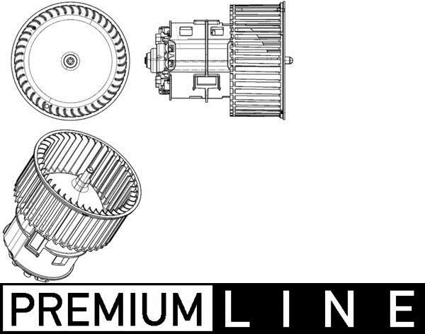 Ventilador habitáculo MAHLE Aftermarket ref. AB 183 000P