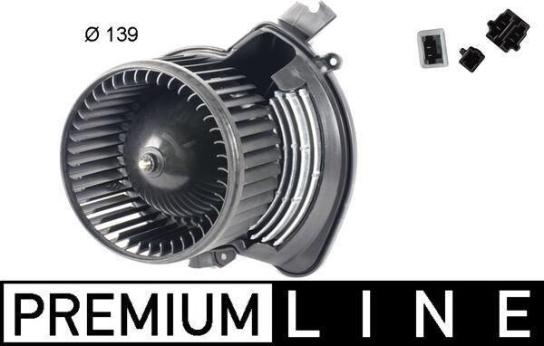 Pulseur d'air habitacle (Ventilateur habitacle) MAHLE Aftermarket ref. AB 208 000P