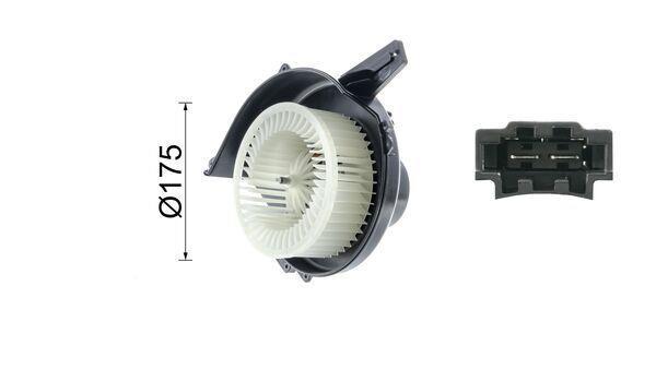 Pulseur d'air habitacle (Ventilateur habitacle) MAHLE Aftermarket ref. AB 20 000P