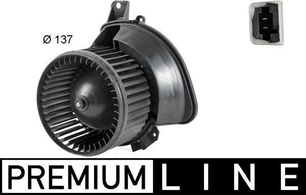 Pulseur d'air habitacle (Ventilateur habitacle) MAHLE Aftermarket ref. AB 213 000P