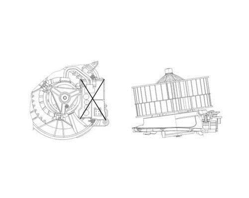 Pulseur d'air habitacle (Ventilateur habitacle) MAHLE Aftermarket ref. AB 25 000P