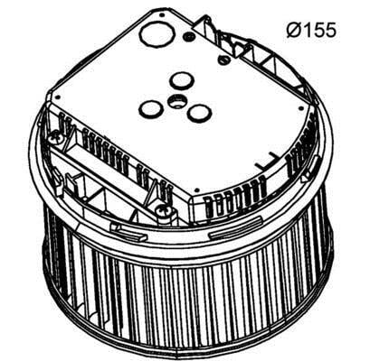 Pulseur d'air habitacle (Ventilateur habitacle) MAHLE Aftermarket ref. AB 261 000P