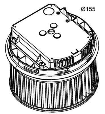 Ventilador de habitáculo MAHLE Aftermarket ref. AB 262 000P