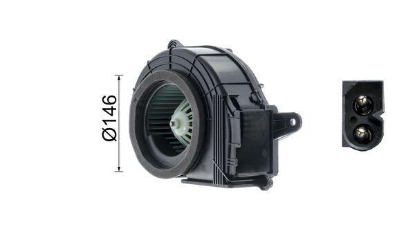 Pulseur d'air habitacle (Ventilateur habitacle) MAHLE Aftermarket ref. AB 27 000P