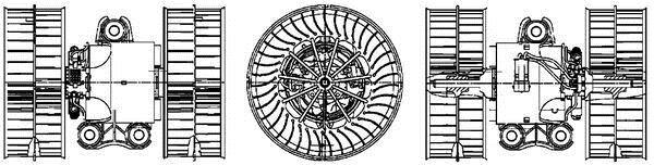 Pulseur d'air habitacle (Ventilateur habitacle) MAHLE Aftermarket ref. AB 40 000P