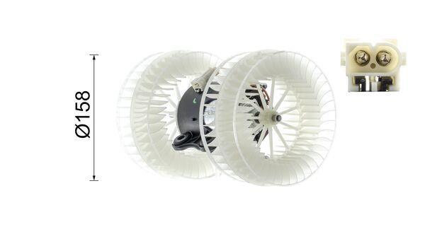 Pulseur d'air habitacle (Ventilateur habitacle) MAHLE Aftermarket ref. AB 40 000P