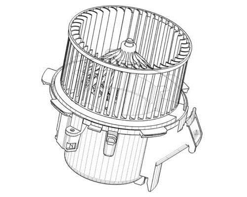 Pulseur d'air habitacle (Ventilateur habitacle) MAHLE Aftermarket ref. AB 41 000P