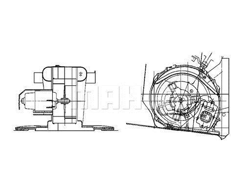 Pulseur d'air habitacle (Ventilateur habitacle) MAHLE Aftermarket ref. AB 43 000P