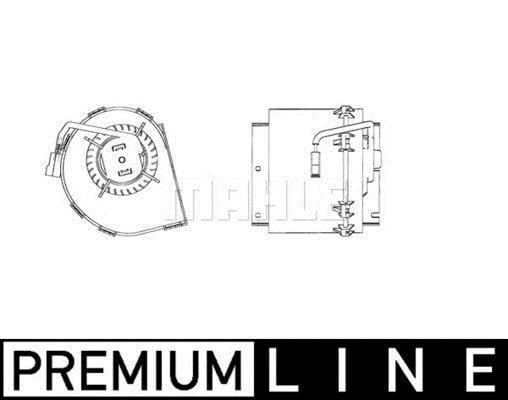 Pulseur d'air habitacle (Ventilateur habitacle) MAHLE Aftermarket ref. AB 47 000P
