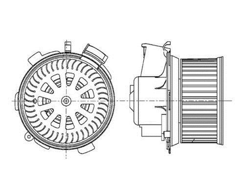 Pulseur d'air habitacle (Ventilateur habitacle) MAHLE Aftermarket ref. AB 66 000P