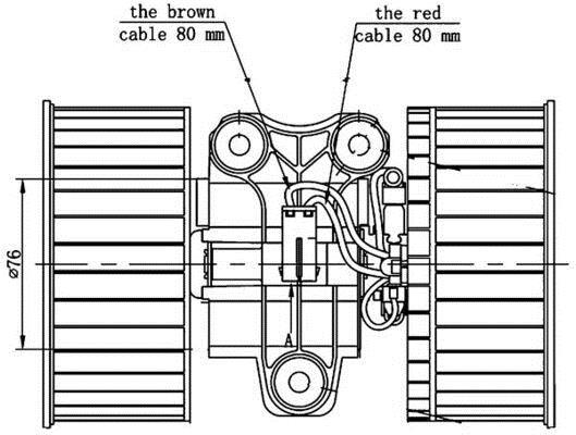 Pulseur d'air habitacle (Ventilateur habitacle) MAHLE Aftermarket ref. AB 81 000S