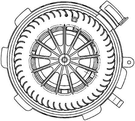 Pulseur d'air habitacle (Ventilateur habitacle) MAHLE Aftermarket ref. AB 89 000P