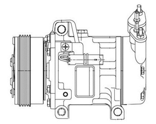 Compresseur, climatisation MAHLE Aftermarket ref. ACP 1255 000P