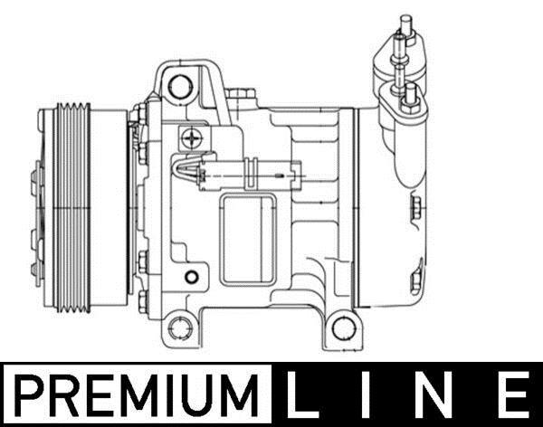 Compresseur, climatisation MAHLE Aftermarket ref. ACP 1255 000P