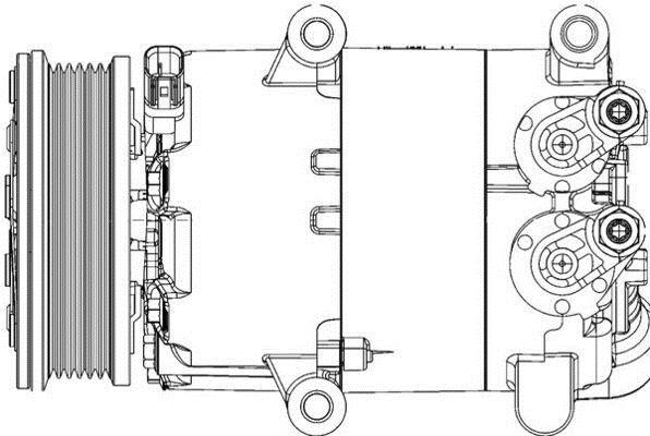 Compresseur, climatisation MAHLE Aftermarket ref. ACP 1366 000P