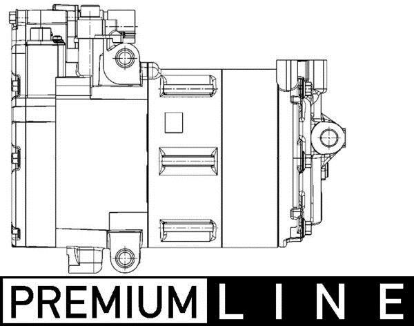 Compresseur, climatisation MAHLE Aftermarket ref. ACP 1453 000P