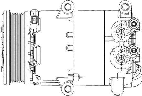 Compresseur, climatisation MAHLE Aftermarket ref. ACP 310 000P