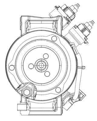 Compresseur, climatisation MAHLE Aftermarket ref. ACP 556 000P