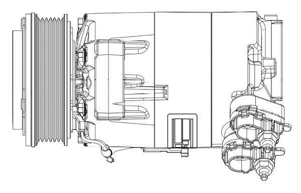 Compresseur, climatisation MAHLE Aftermarket ref. ACP 556 000P