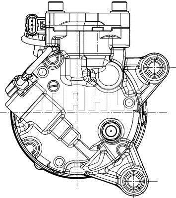 Compressor de climatização MAHLE Aftermarket ref. ACP 598 000P