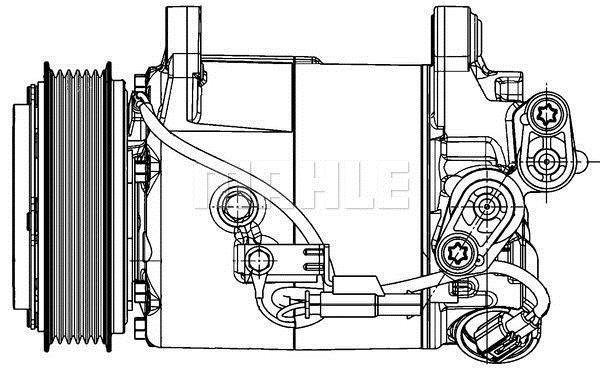 Compressor de climatização MAHLE Aftermarket ref. ACP 598 000P