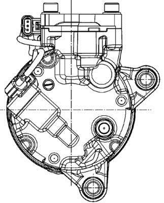 Compresseur, climatisation MAHLE Aftermarket ref. ACP 599 000P