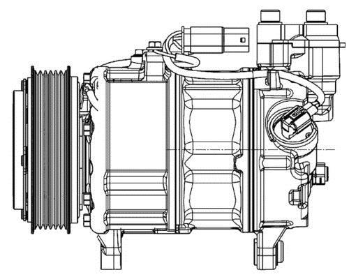 Compresseur, climatisation MAHLE Aftermarket ref. ACP 599 000P