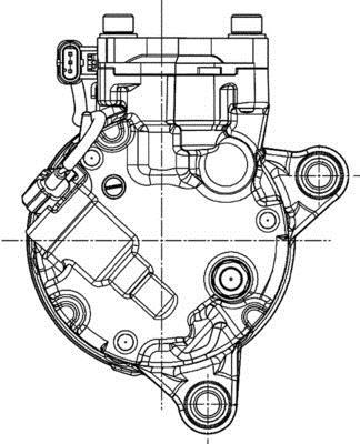 Compresseur, climatisation MAHLE Aftermarket ref. ACP 600 000P