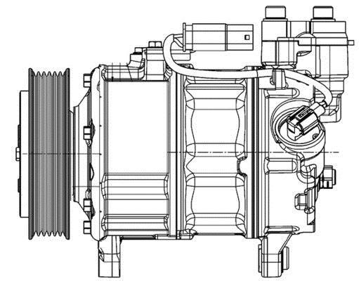 Compresseur, climatisation MAHLE Aftermarket ref. ACP 600 000P