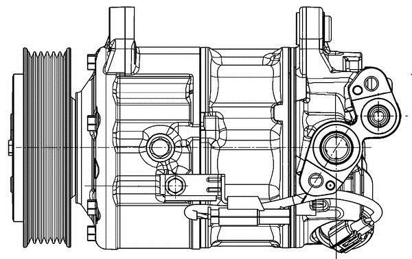 Compresseur, climatisation MAHLE Aftermarket ref. ACP 600 000P