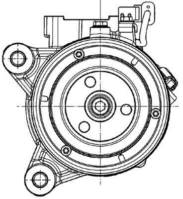 Compresseur, climatisation MAHLE Aftermarket ref. ACP 601 000P